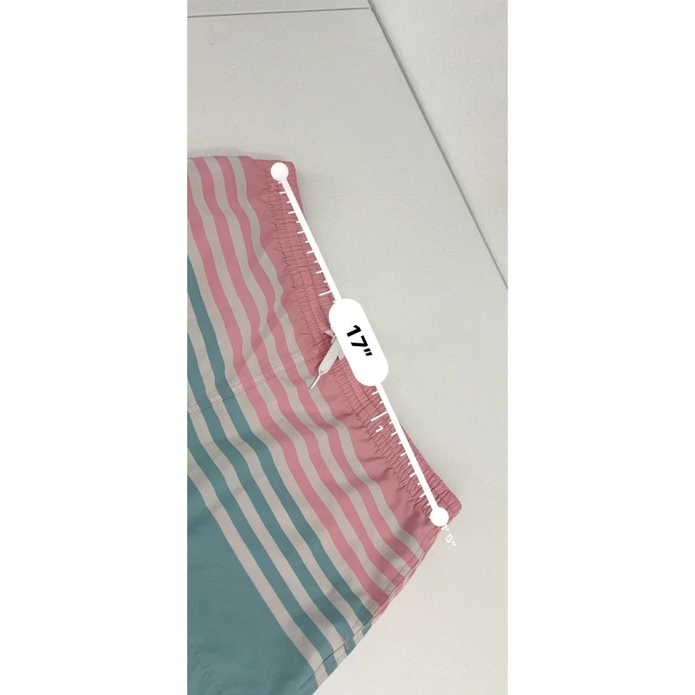 Chubbies Men's Swim Trunks Small w/ Liner M Pink Stripes hoochie daddy shorts